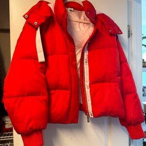 PINK Victoria's Secret Red Satin-Lined Jacket